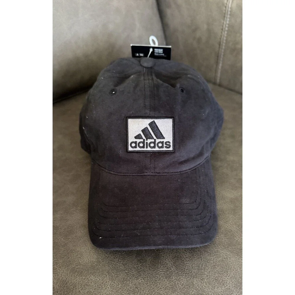 Adidas Black Cotton Golf Hat NEW!